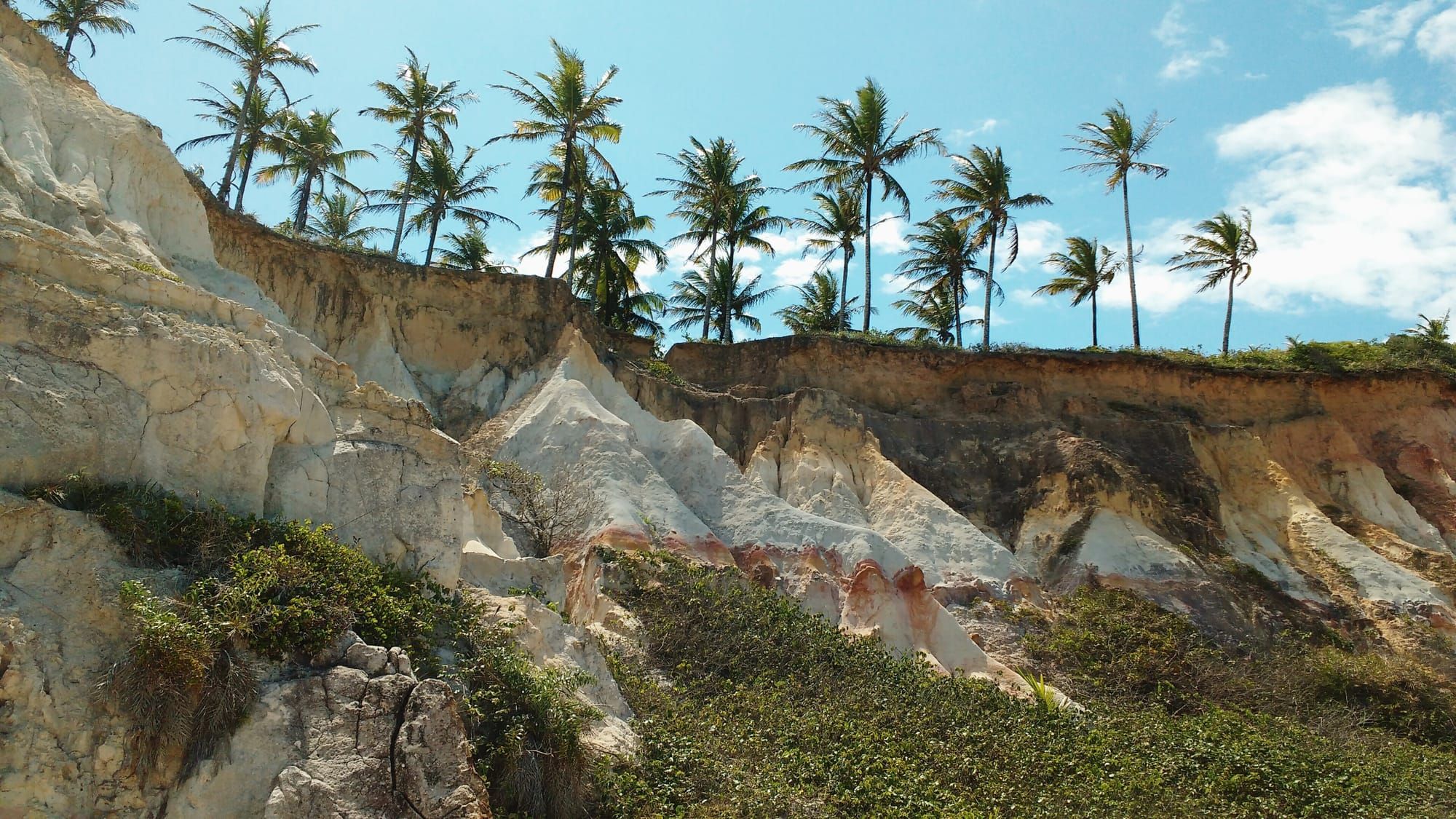 Praia de Taípe e as falésias